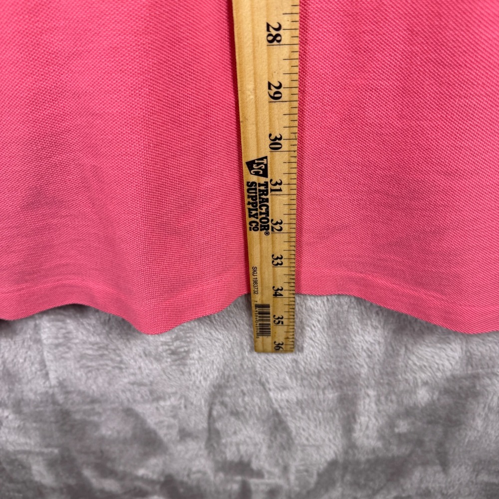 Polo Ralph Lauren Mens 3XB Pink Short Sleeve Pique Polo Shirt Yellow Pony Logo - Picture 6 of 7